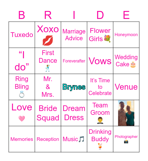 Alley Shower 2 Bingo Card