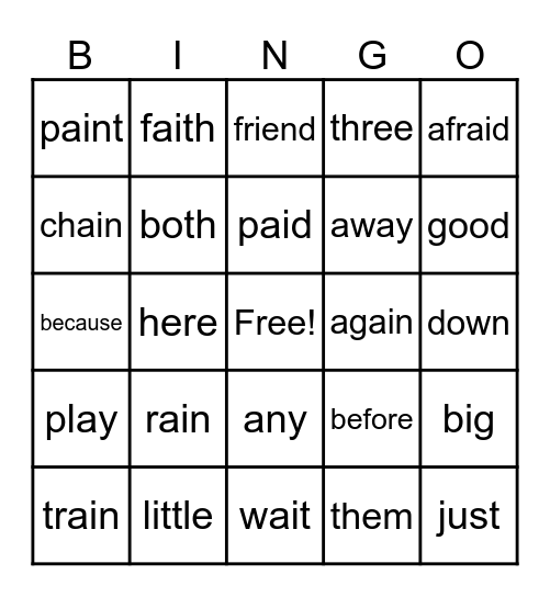MARVEL Bingo Card