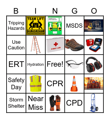 Safety Bingo Card