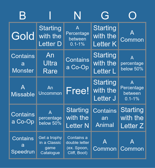 Trophy Bingo Roulette Bingo Card