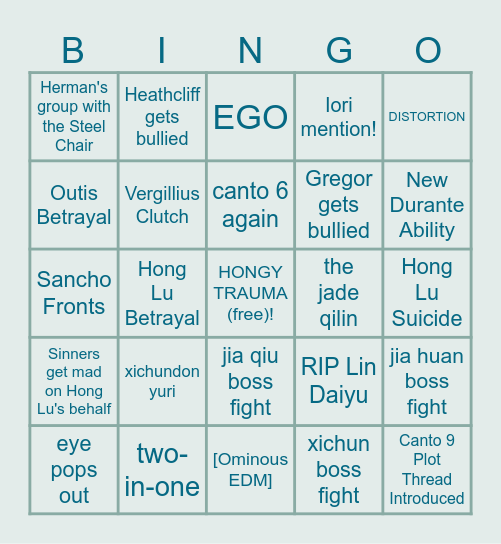 Surrendered Witnessing Bingo Card