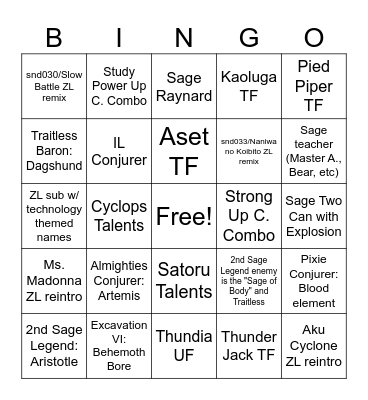 BC 14.4 Bingo Card