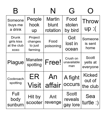 IQP PR Bingo Card