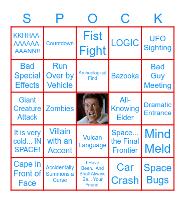 STAR TREK II: the WRATH of KHAN Bingo Card