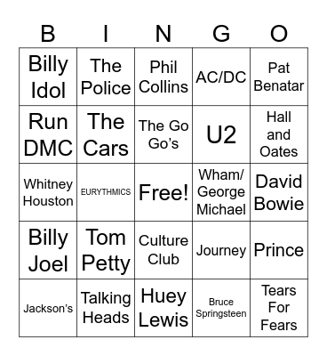 Adventures in Vinyl Bingo Card