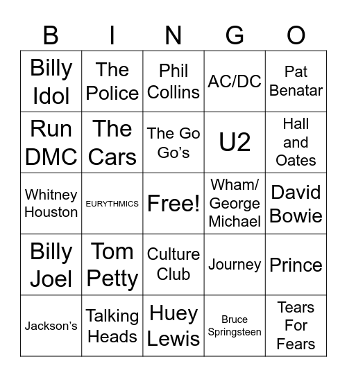 Adventures in Vinyl Bingo Card