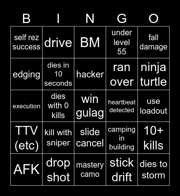 bigpuffer bingo Card