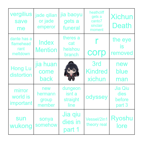 Waha~ My Days Are Numbered ☆ Bingo Card