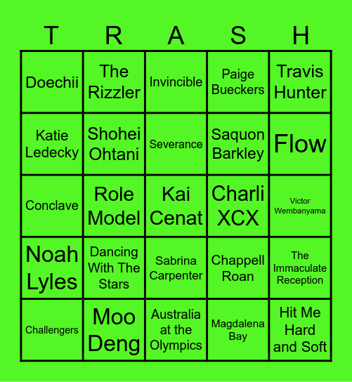 ACRONYM 18 @ uOttawa Bingo Card