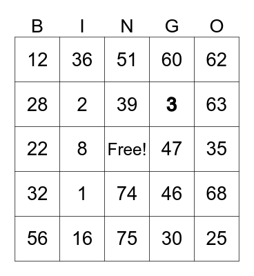 Kevin Lloyd Bingo Card