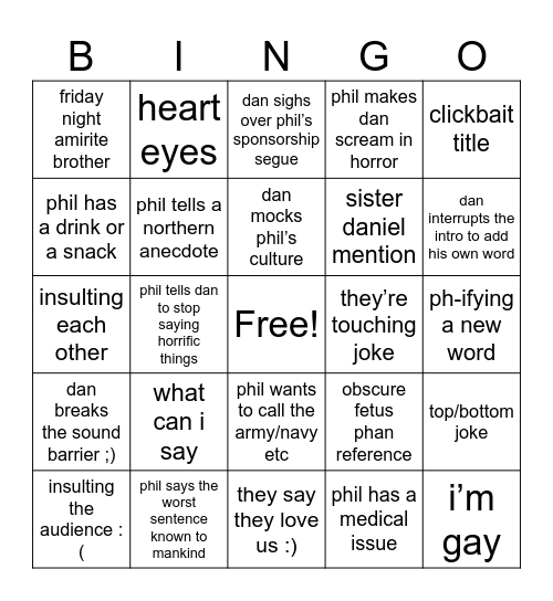 dapg bingo Card