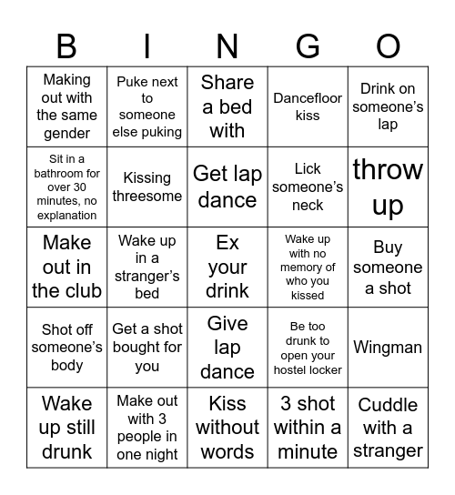 Budapest Hive Bingo Card