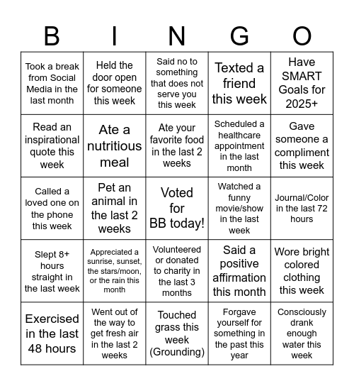 MHAM BBBINGO Card