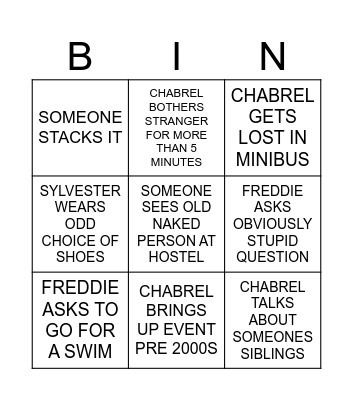Field Trip Bingo Card