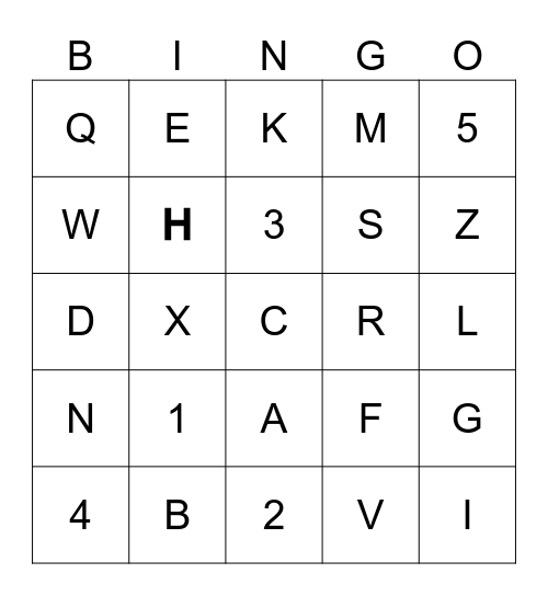 Find the guest Bingo Card