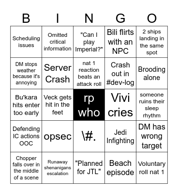 A Bingo Inherited Bingo Card