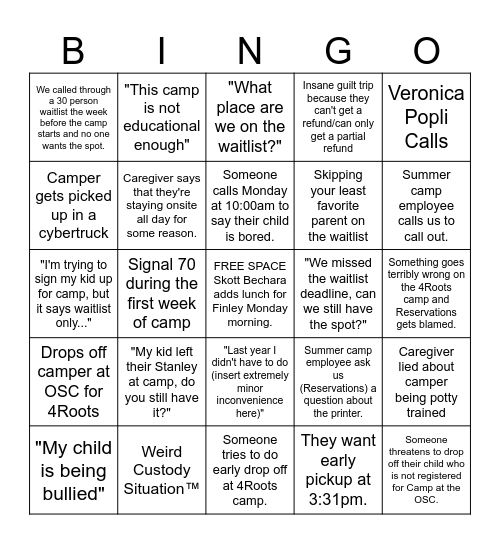 You See This Ball? What If It Was A Knife *Throws* Bingo Card