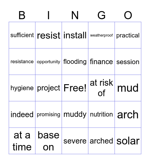 LT Book IV Lesson 2 Bingo Card