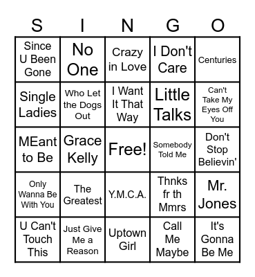 4 Houses. 1 Herd. Bingo Card