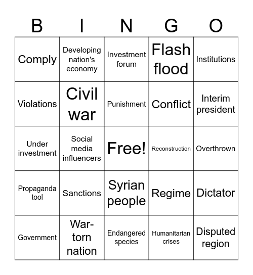 CNN 10 5/15/25 Bingo Card