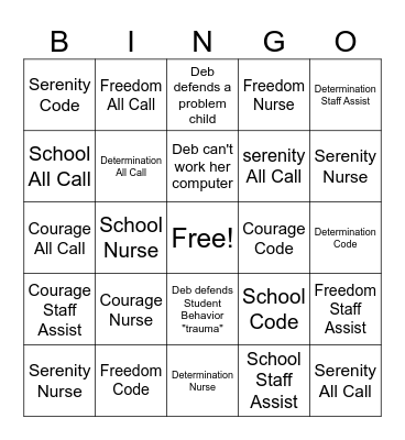End of School Bingo Card