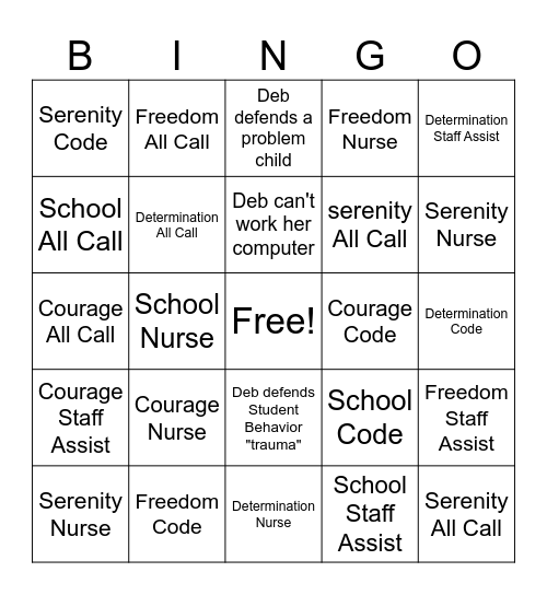 End of School Bingo Card