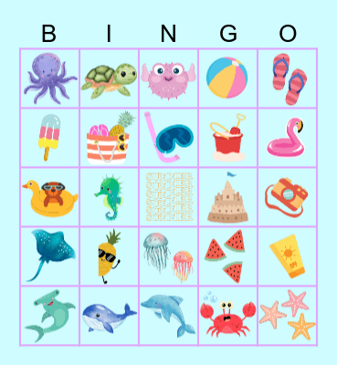 Summer Bingo Card