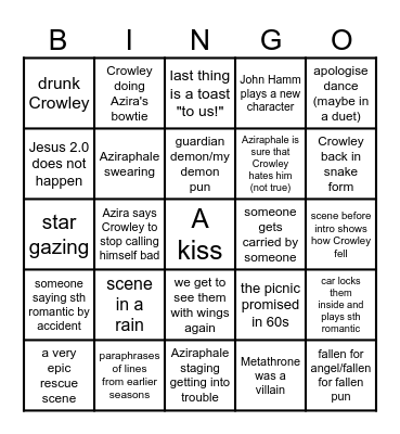 GoOD OMeNs 3 predictions Bingo Card