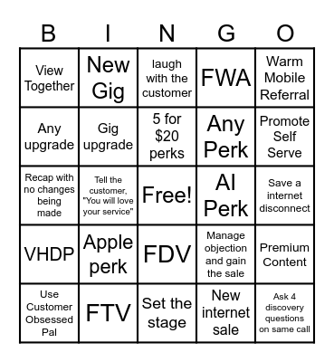 TEAM BOOMIN Bingo Card