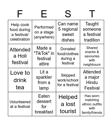 Ice Breaker Bingo Card