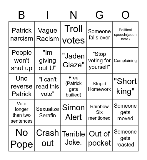 Faith Bingo Card