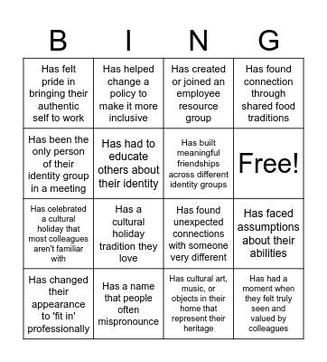 Bingo Connect Bingo Card