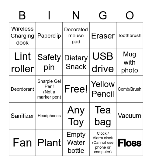Office Bingo Card