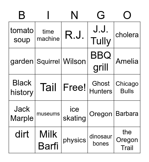 Missouri Readers Club BINGO Card