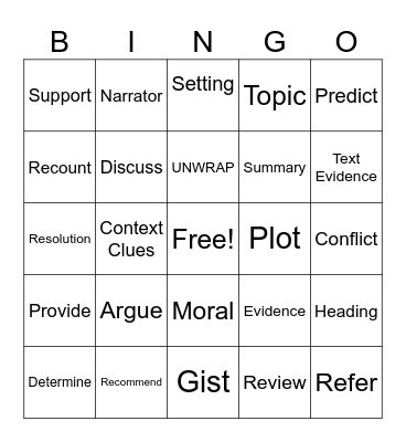 FUN FRIDAY Bingo Card