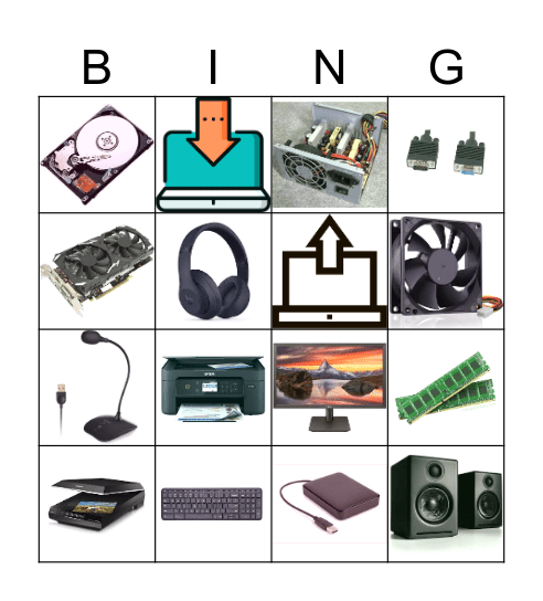 Hardware BIngo Card