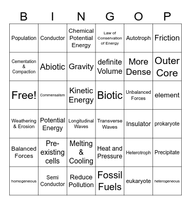 EOY BINGO Card