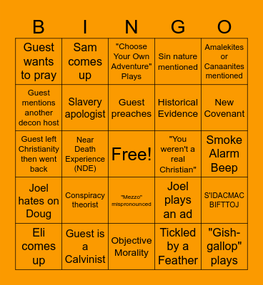 Dumpling Bingo! Bingo Card