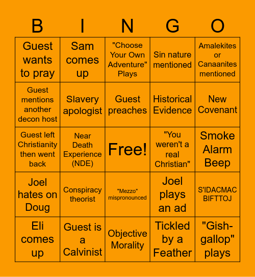 Dumpling Bingo! Bingo Card