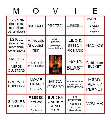 May 30th Bingo Card