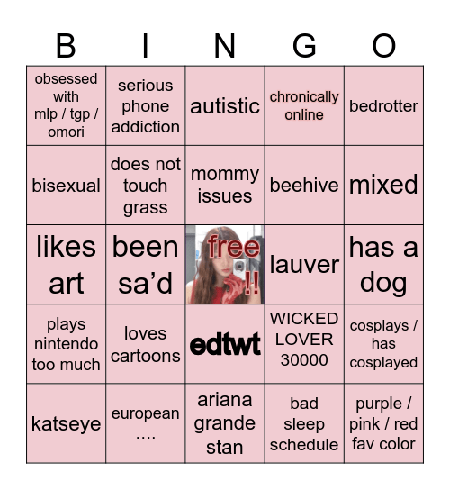 how much are you like Luna ? Bingo Card