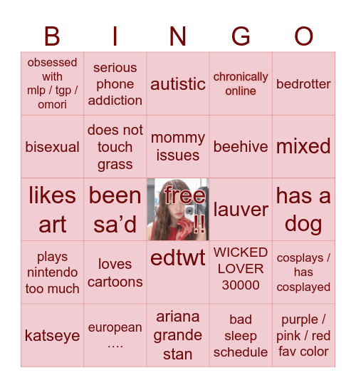 how much are you like Luna ? Bingo Card