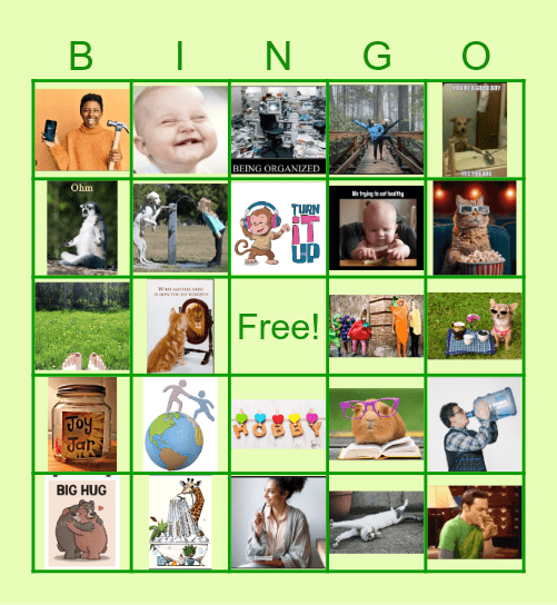 Mental Health Awareness Bingo Card
