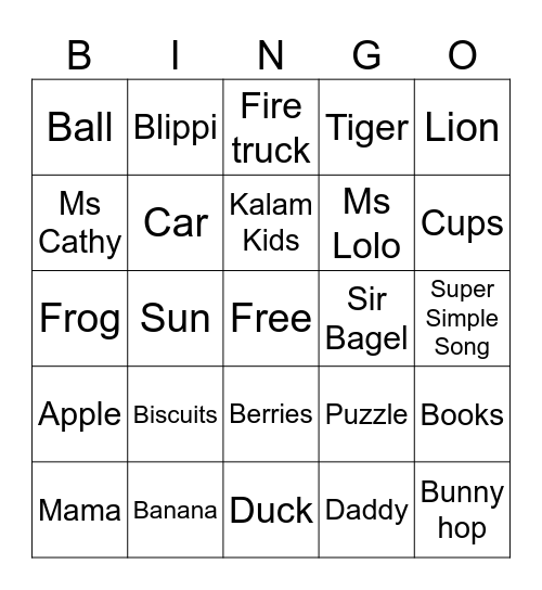FIZANSAURUS BINGO Card
