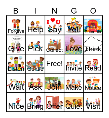 Kindness Bingo Card