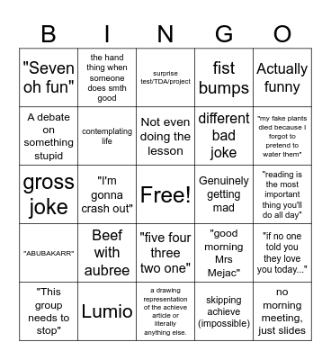 Mr Devers bingo Card