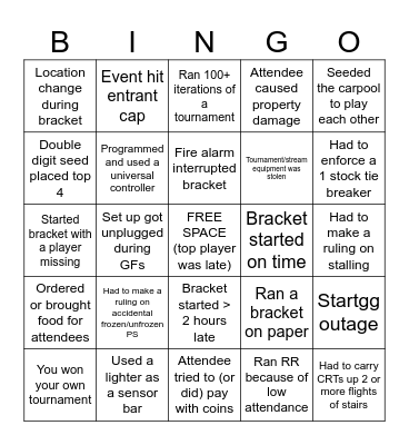 Local TO Bingo Card