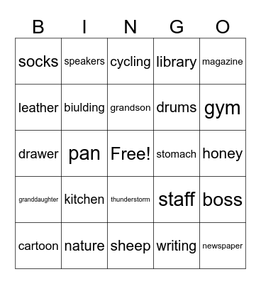 BINGO! Bingo Card