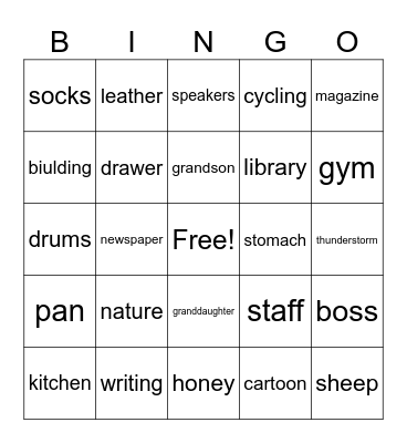 BINGO! Bingo Card