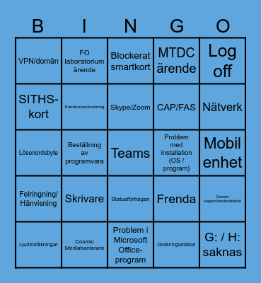 Bᵢₙgₒ bₐₙgₒ bₒₙgₒ Bingo Card